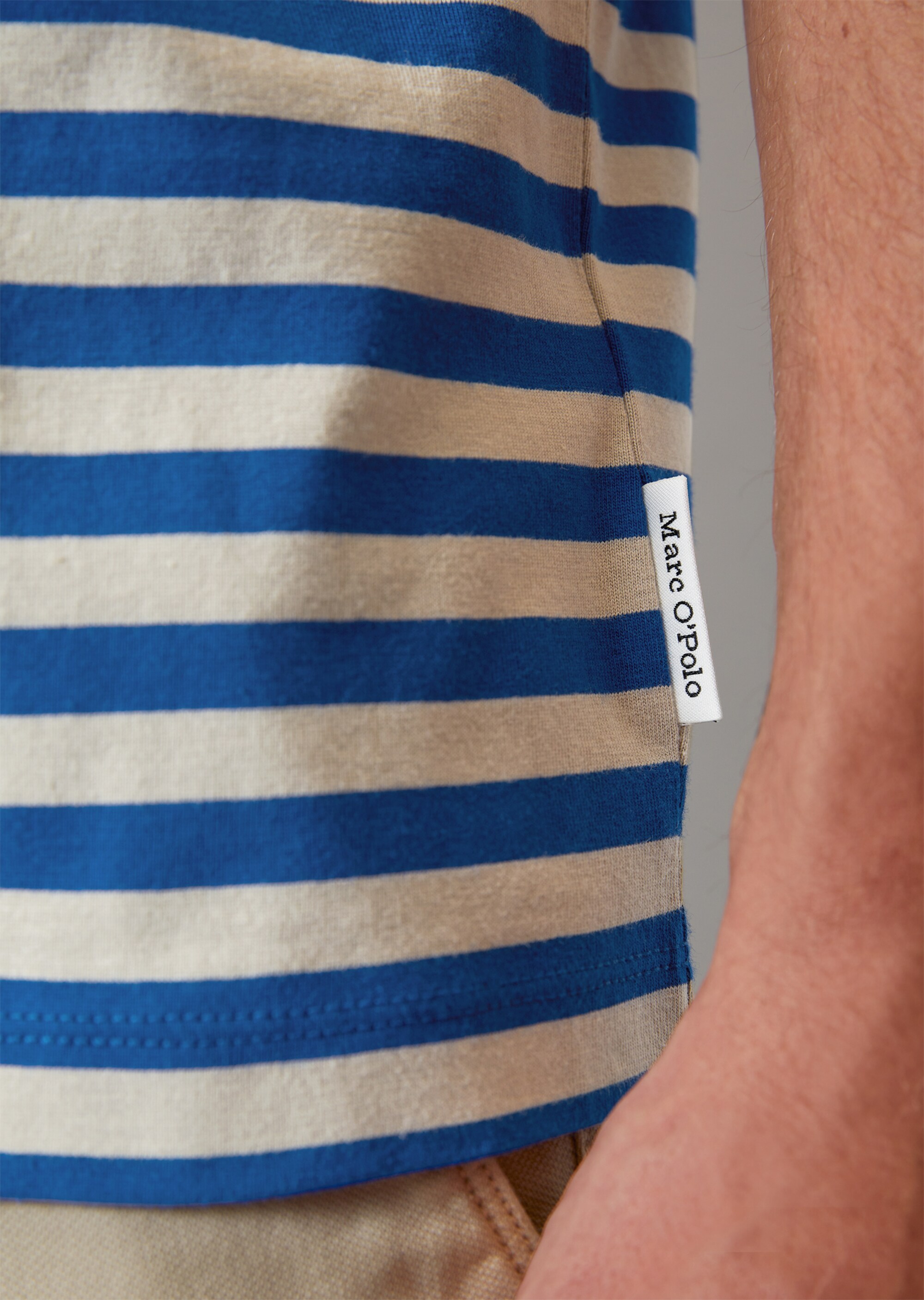 Gestreiftes T-Shirt regular in schwerer Heavy-Jersey-Qualität