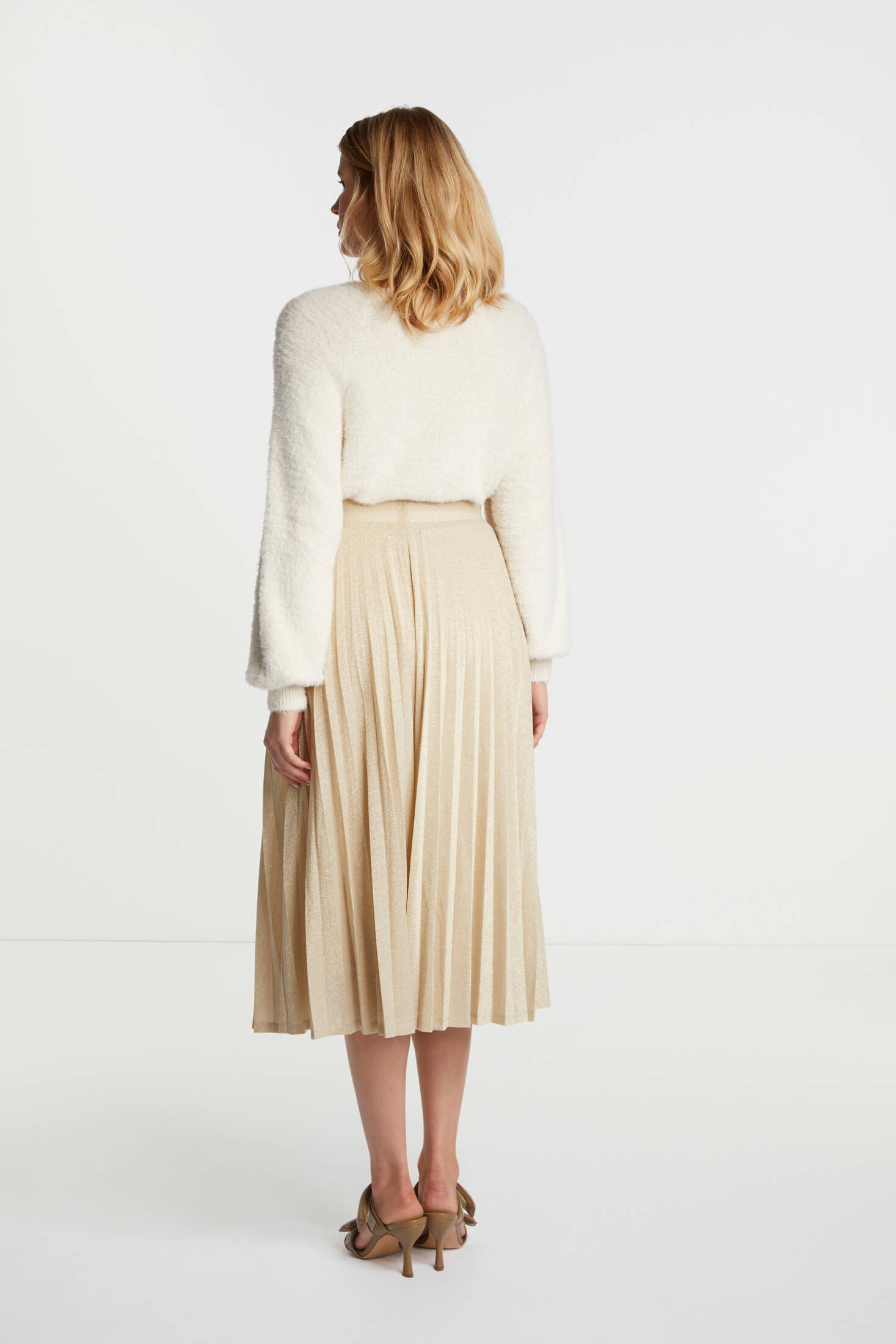 Rich & Royal| Damen Plisseerock LUREX