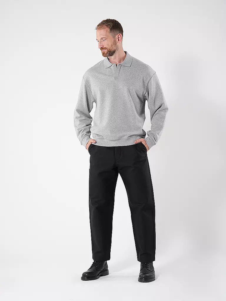 BOSS Loungewear Sweater hellgrau