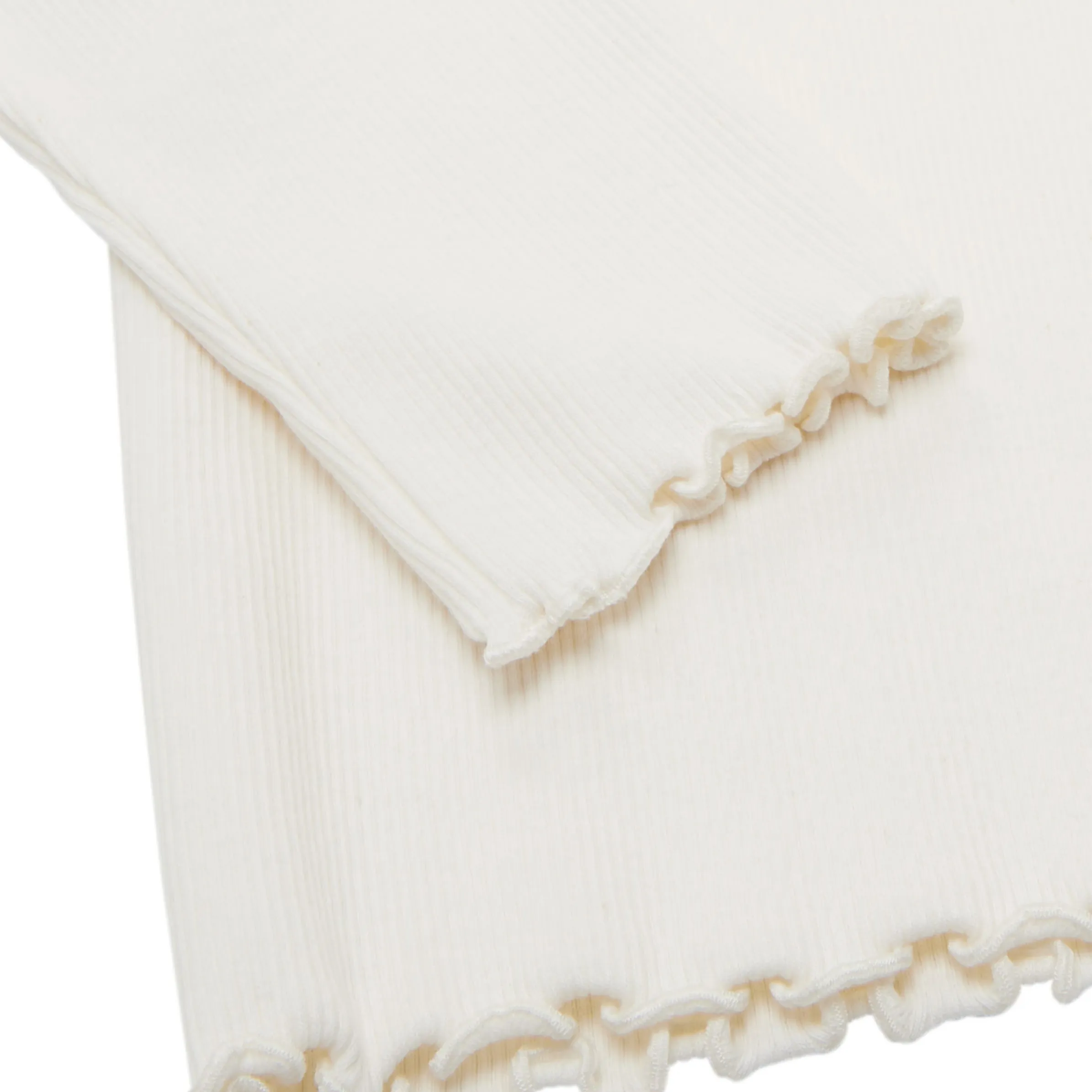 Mädchen Rippshirt mit Stehkragen