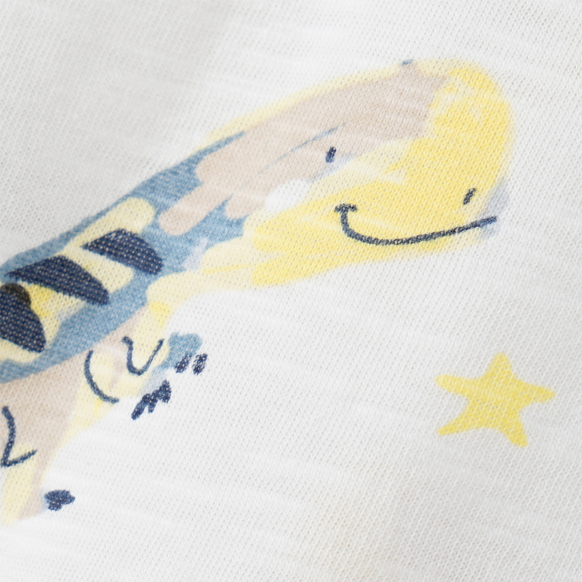 Topomini Baby T-Shirt mit Dino-Prints weiss