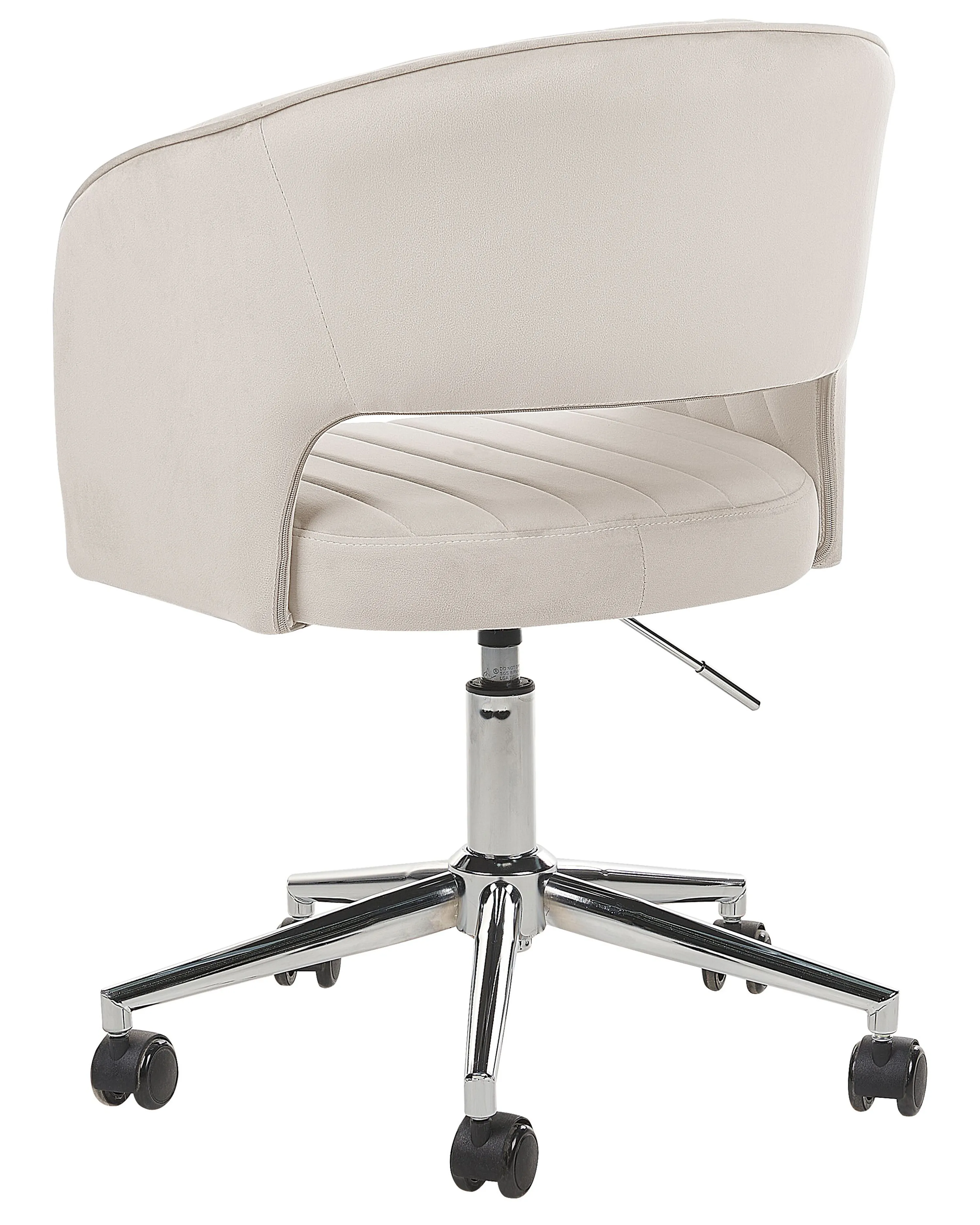 Bureaustoel KATONAH Fluweel Lichtbeige