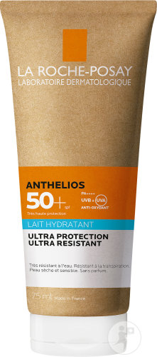 La Roche-Posay Anthelios Lait Hydratant IP50+ Peau Sèche Et Sensible Tube 75ml
