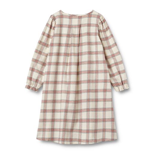 Wheat Gudrun Natkjole, Eggshell Check, 128 cm