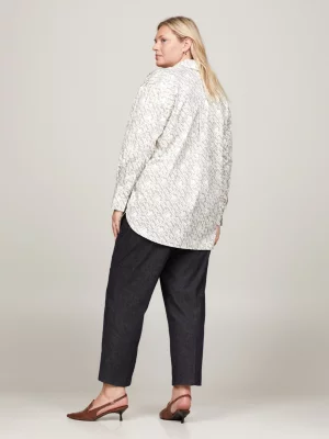 Camisa Curve TH Monogram Oversized Fit