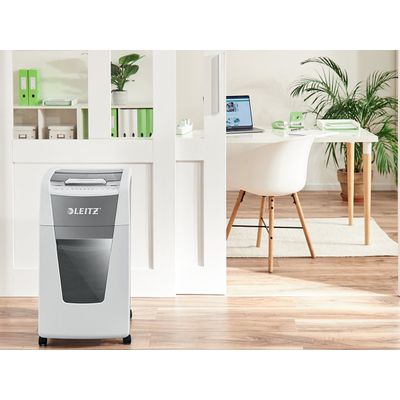 Leitz IQ AutoFeed Office 300 P4 - destructeur de documents coupe croisée - 300 feuilles - Corbeille 60 litres