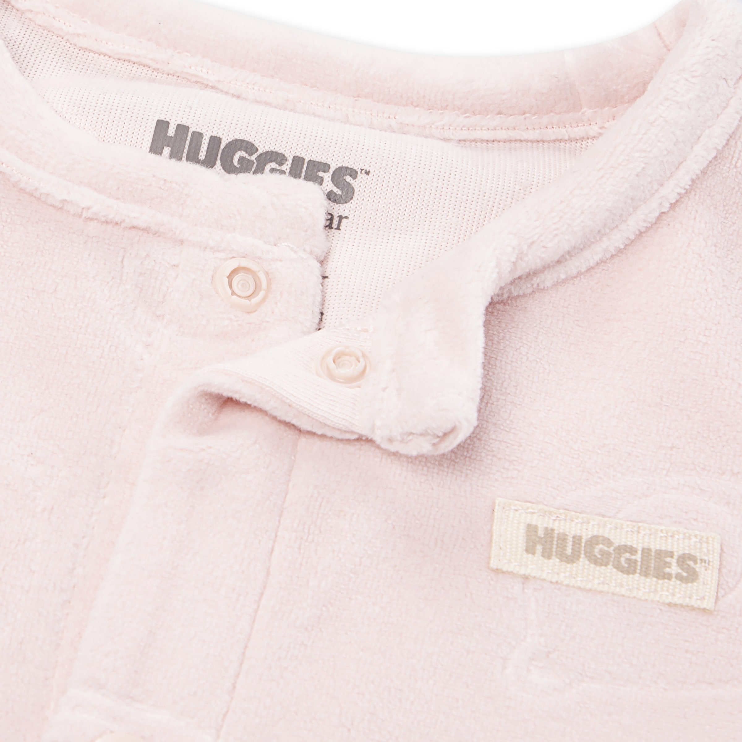 HUGGIES babywear Strampler »HUGG FOOTED COVERALL«, Pflegeleichte Fleece- Qualität