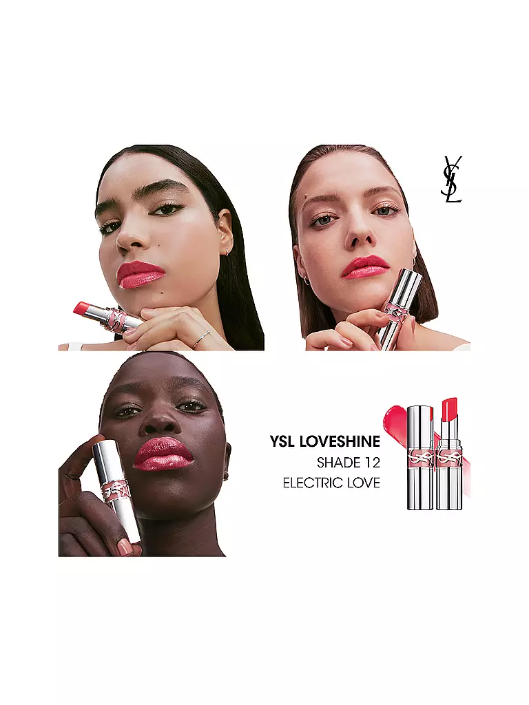 YVES SAINT LAURENT Loveshine Lippenstift (12 Electric Love) koralle