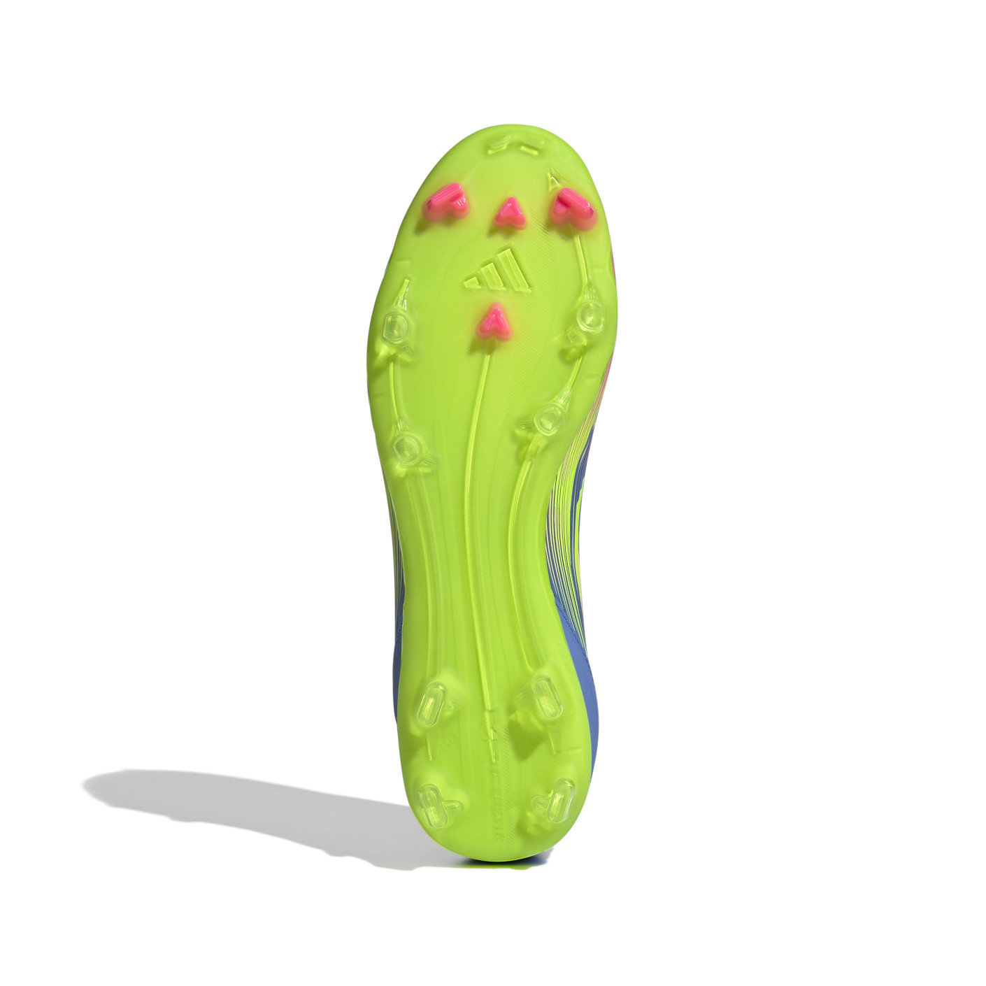 Adidas F50 League Veterloze Gras / Kunstgras Voetbalschoenen (MG) Blauw Neongeel Roze
