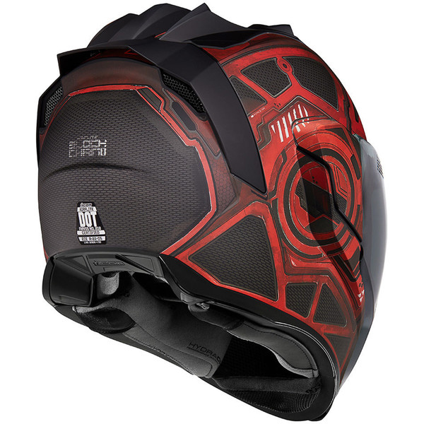 Icon - Casque Airflite Blockchain Rouge / Noir