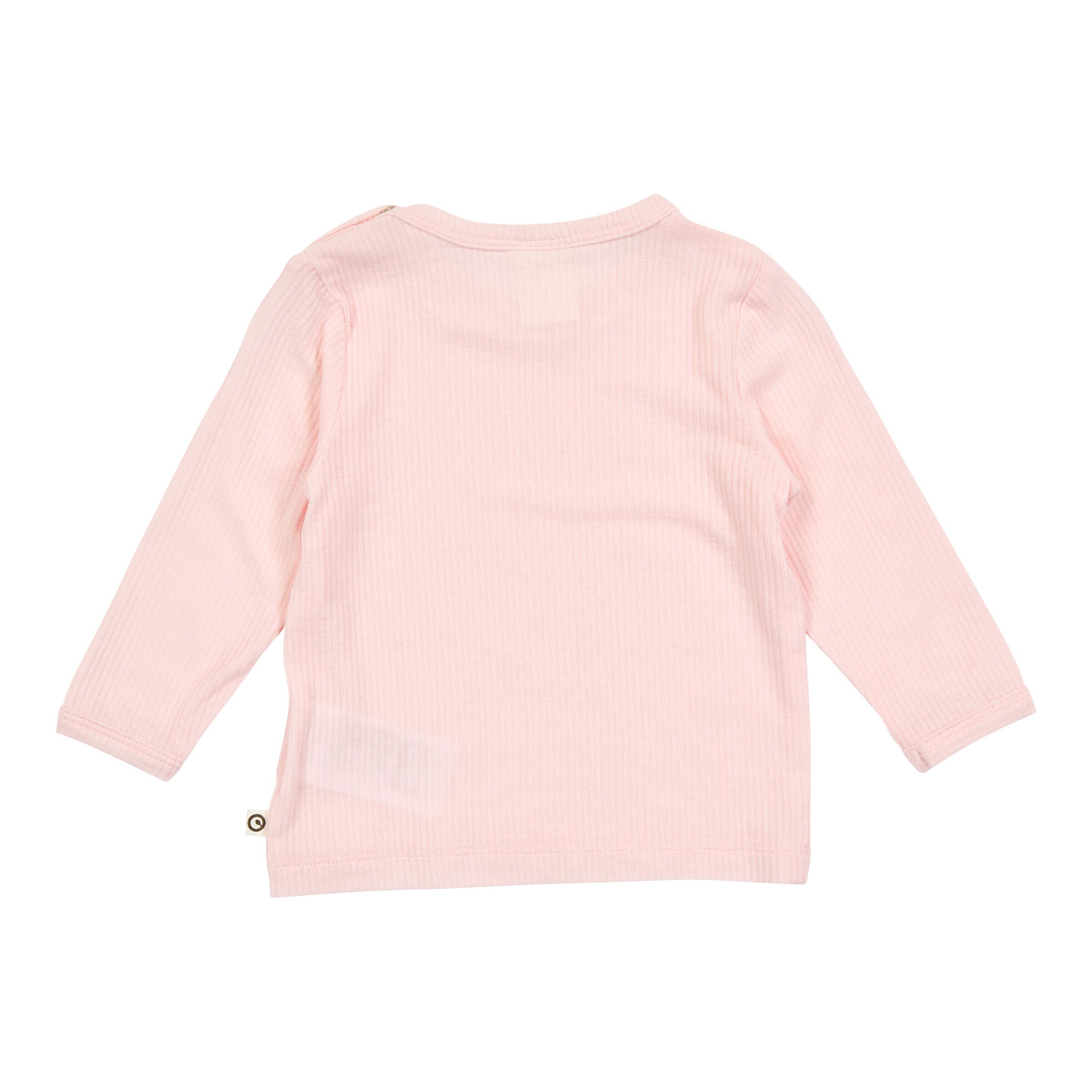 Müsli Tencel-Shirt langarm Rippqualität rosa