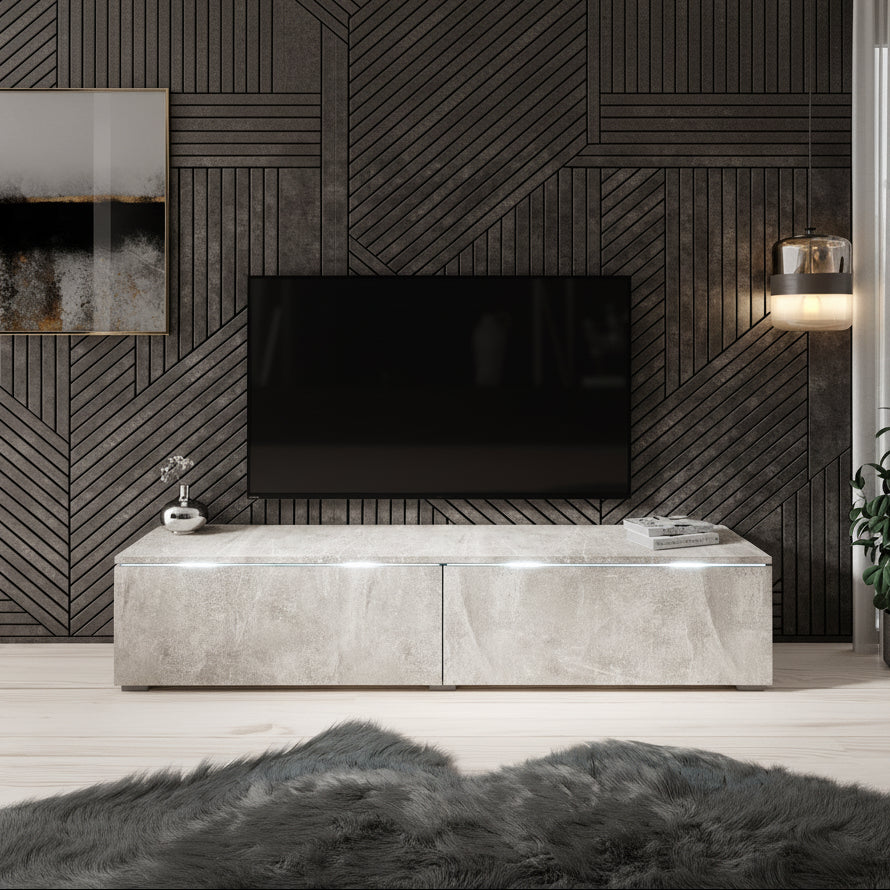 Dixon - TV-Meubel - Betonlook - 140 cm