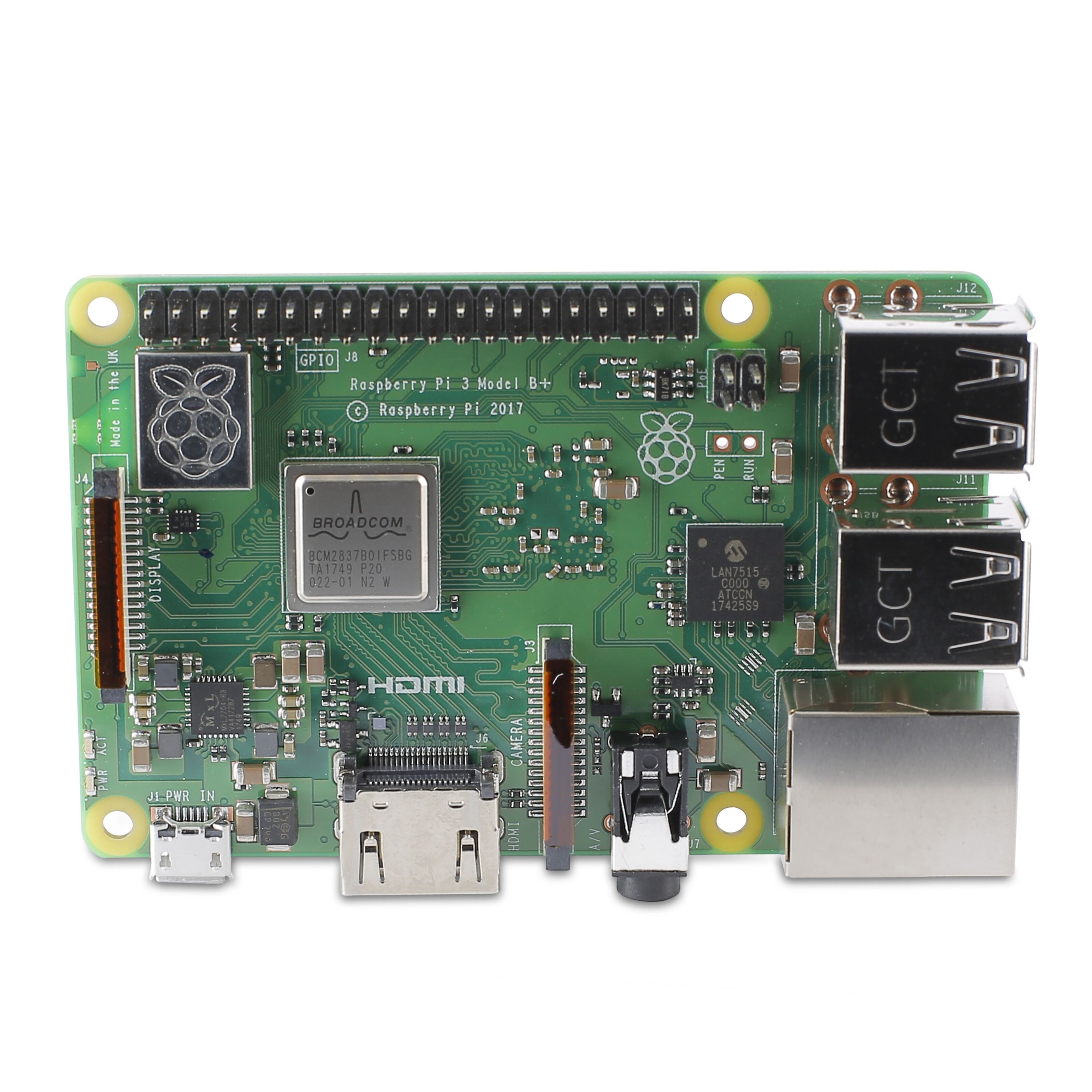 Raspberry Pi 3 Model B+ Ettkortsdatamaskin
