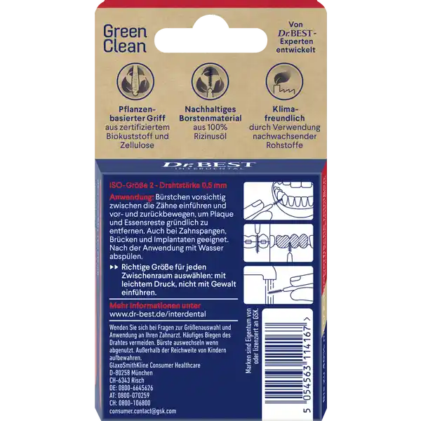 GreenClean Interdentalbürsten Gr. 2