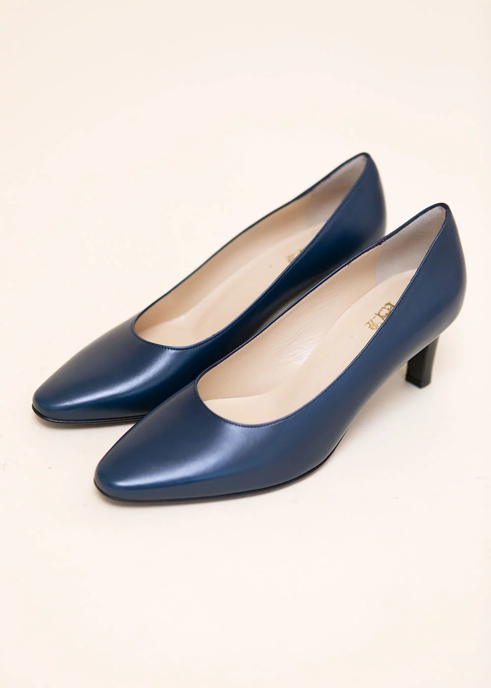 ESCARPIN PARIS CUIR MARINE