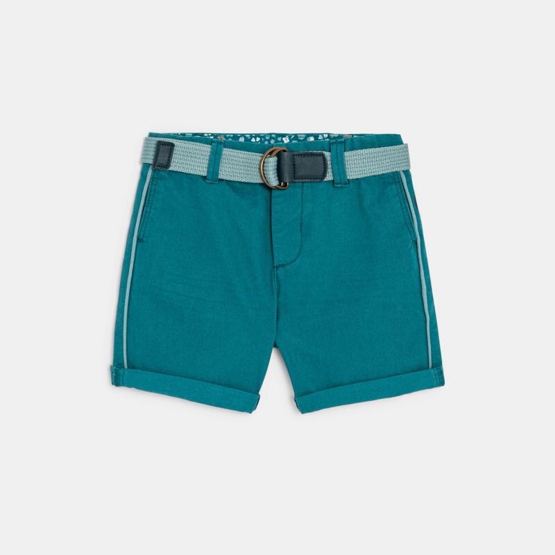 Bermuda chino bleu bébé garçon Bleu