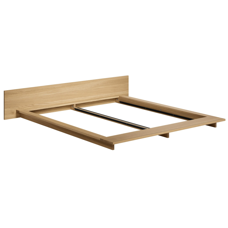 Objekte unserer Tage FARO bed L met hoofdbord 180x200 massief eiken gewaxt