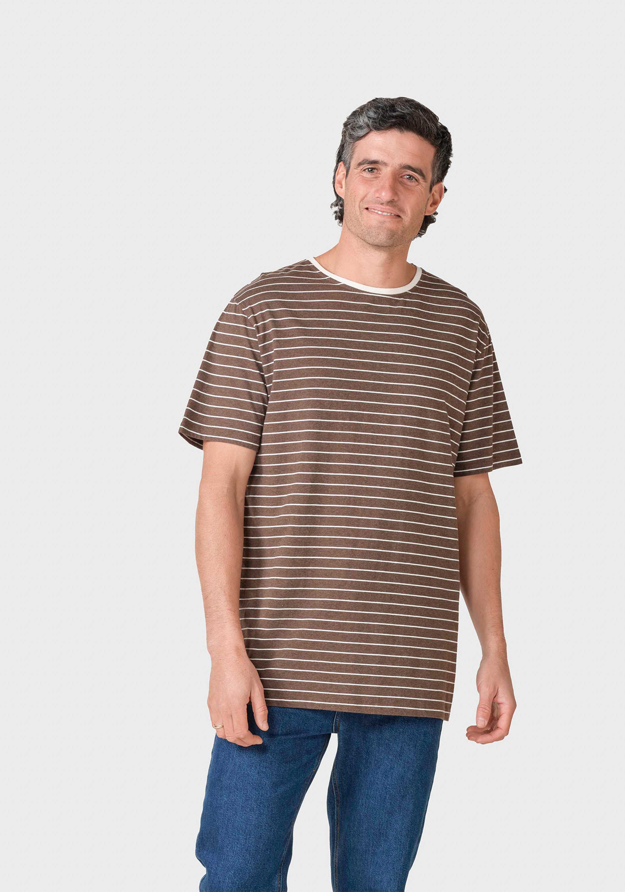 Klitmøller Collective T-Shirt Tom Tee Taupe/Cream