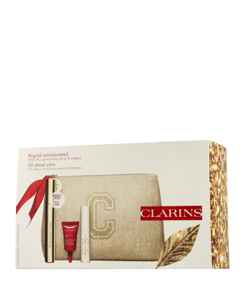 Clarins Mascara Supra Volume Set mit SOS Lashes Serum Mascara 8ml-3ml-3ml