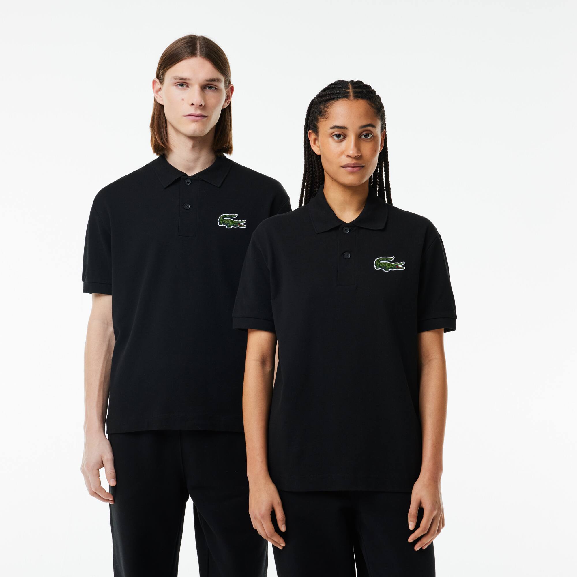 Polo Original L.12.12 loose fit crocodile 80's Manches Courtes - Noir - Lacoste - Unisex