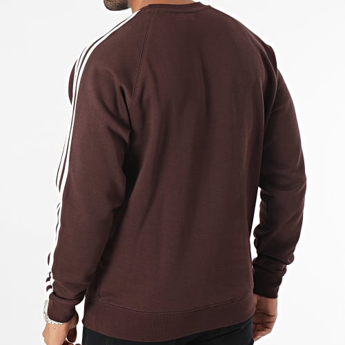 Sweat Crewneck A Bandes 3 Stripes IK8382 Marron
