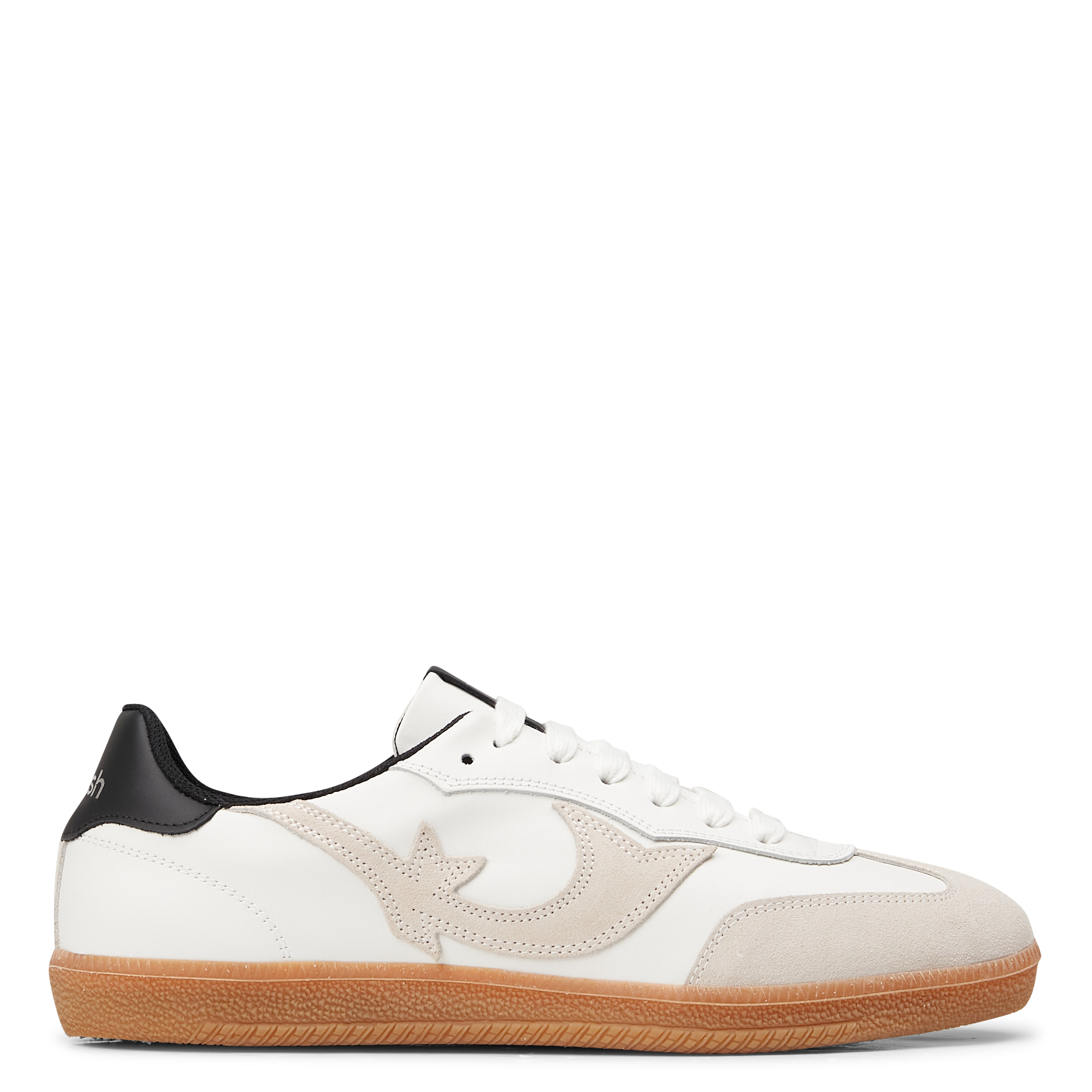CREW - Baskets basses en cuir bi-matière | Blanc
