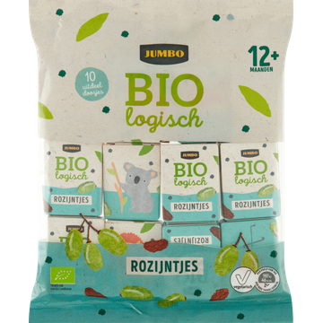 Jumbo Biologisch Rozijntjes 12+ Maanden 10 Stuks