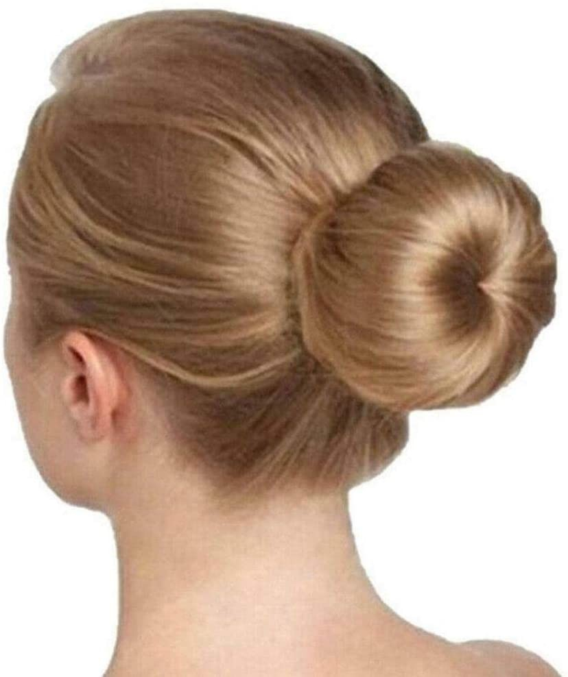 (2er Set) Frisur Dutt Hilfe Styling Donut Bun Maker mit Druckknopf - Braun