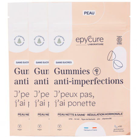 Epycure Laboratoire Gummies anti-imperfections sans sucres 3 mois