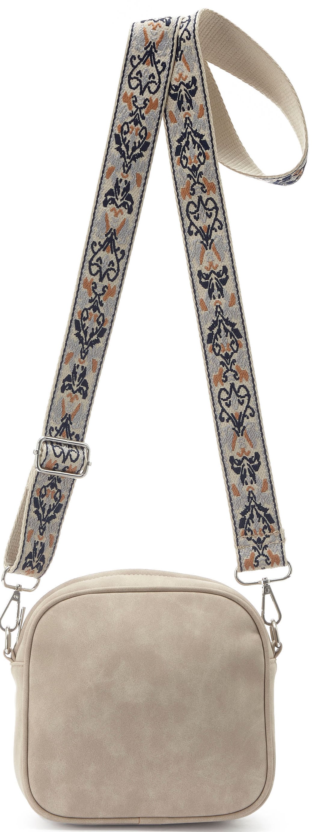 Vivance Umhängetasche »Crossbody-Bag« Handtasche,Schultertasche,Minibag,austauschbarer Schulterriemen VEGAN