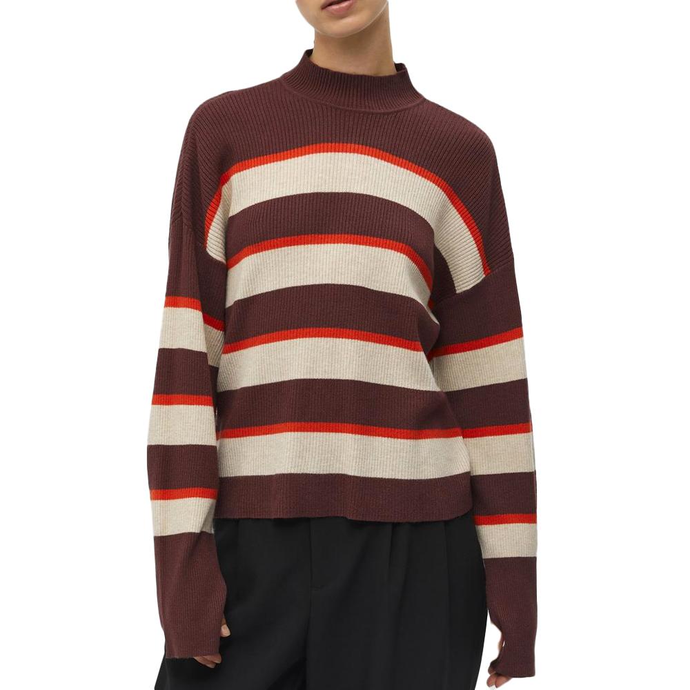 Object Pull Beige/Bordeaux Femme Object Bright