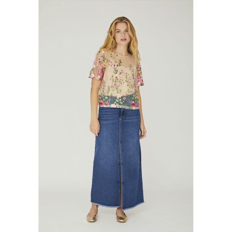 A-VIEW Fuschia blouse Sand/peach