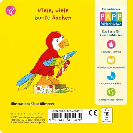 Ravensburger Mein erstes Gucklochbuch - Farben