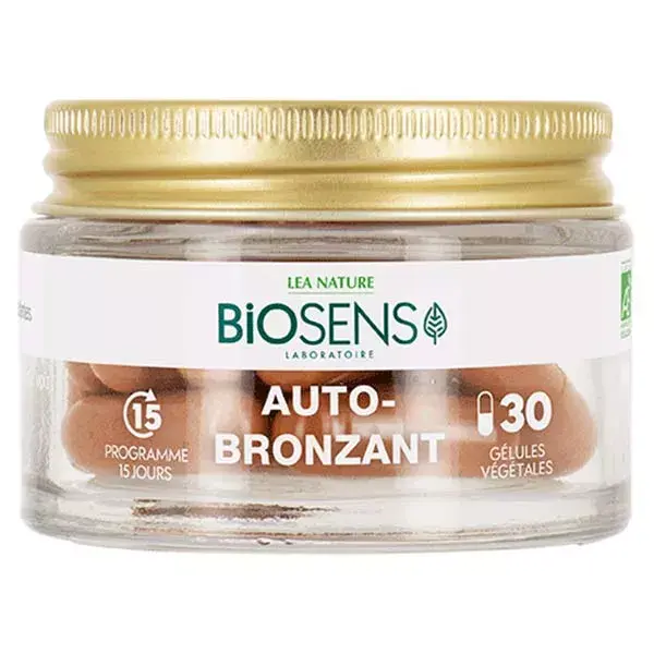 Biosens Autobronzeador Orgânico - 30 Cápsulas Vegetais