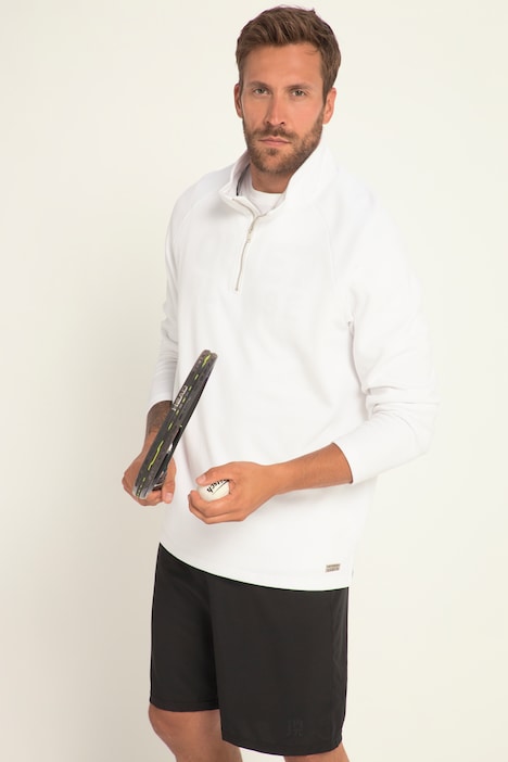 JAY-PI Sweat-Troyer, Tennis, Stehkragen, Zipper, Raglan-Langarm