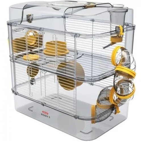 Gaiola para hamster Zolux Rody 3 Duo amarela