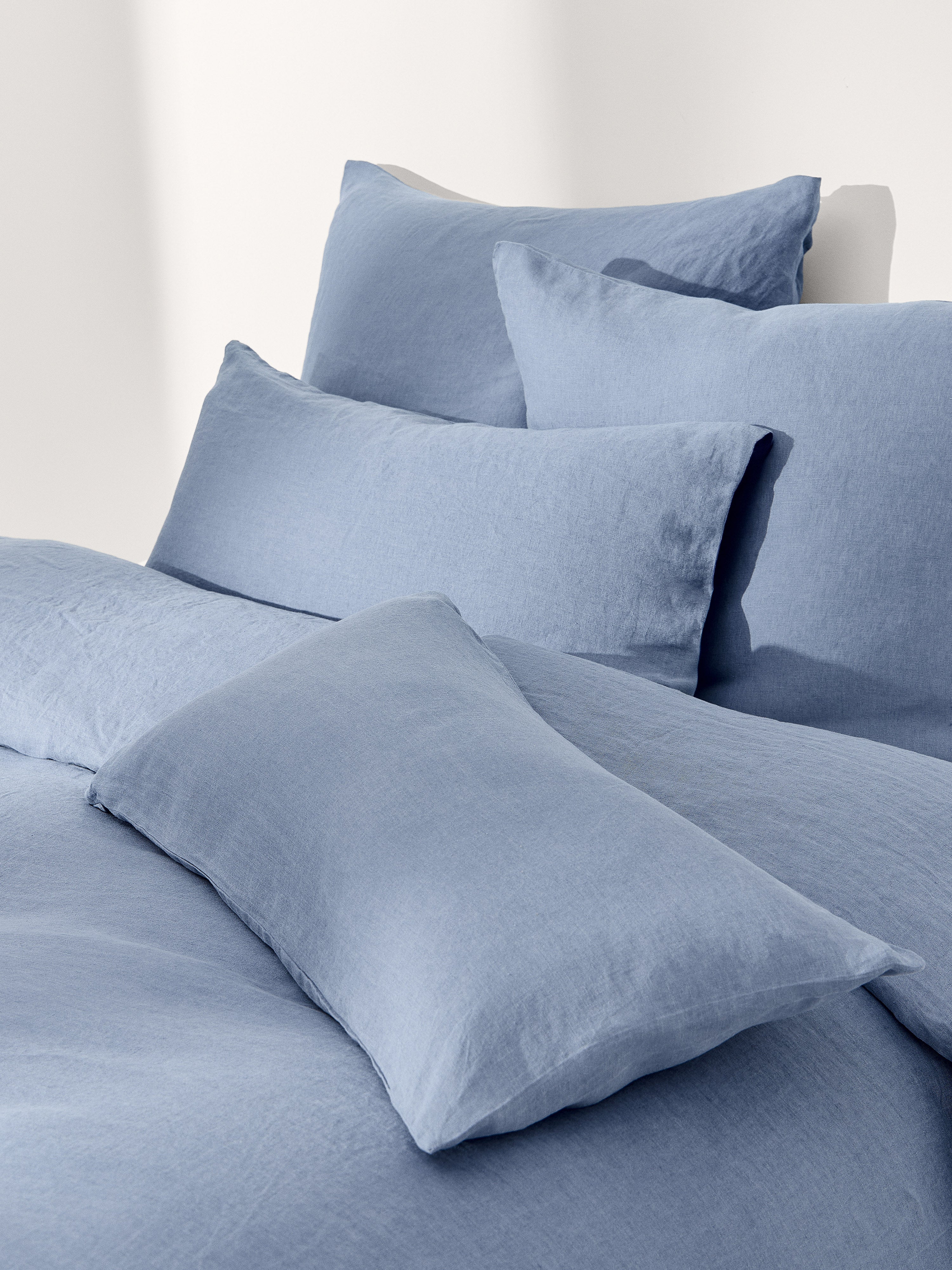 Gewassen linnen kussenhoes Airy