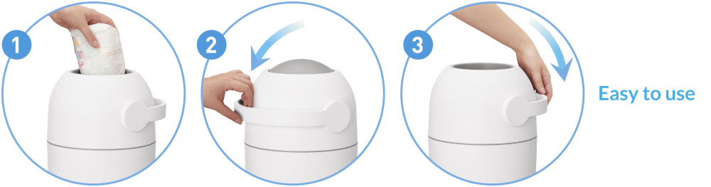Chicco Windeleimer Odour Off Weiss