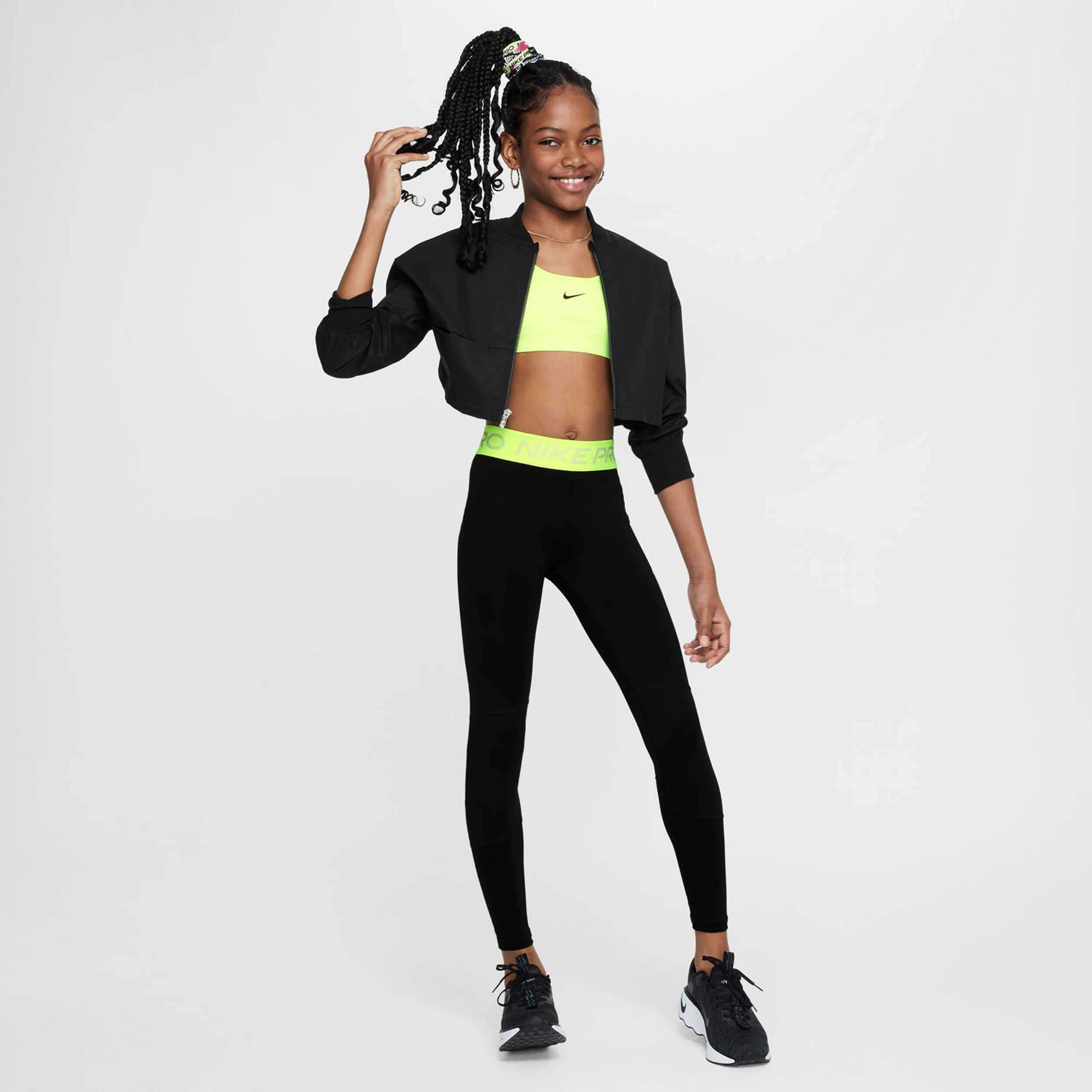 Nike Pro Collant Tight Filles - Noir