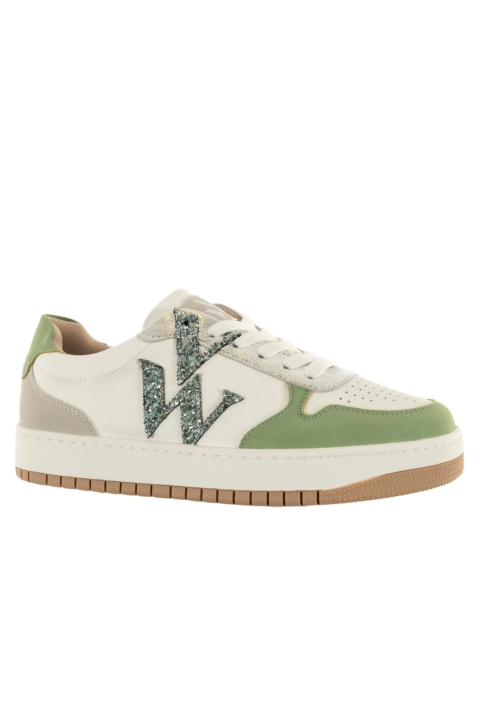 Baskets basses vanessa wu calie vert amande