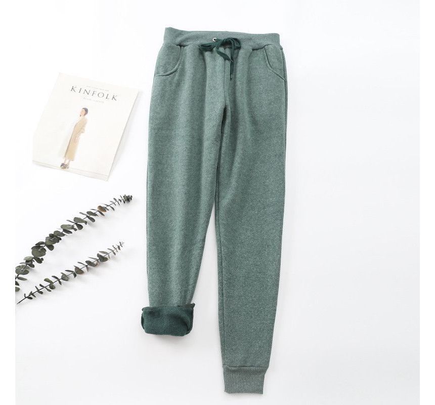 Featherbright - Effen fleece pyjama-joggingbroek