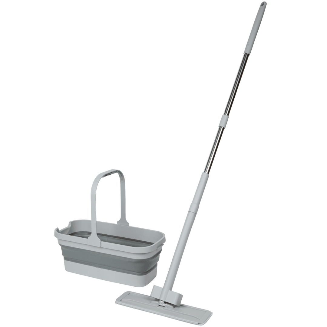 Serpillière avec seau pliable