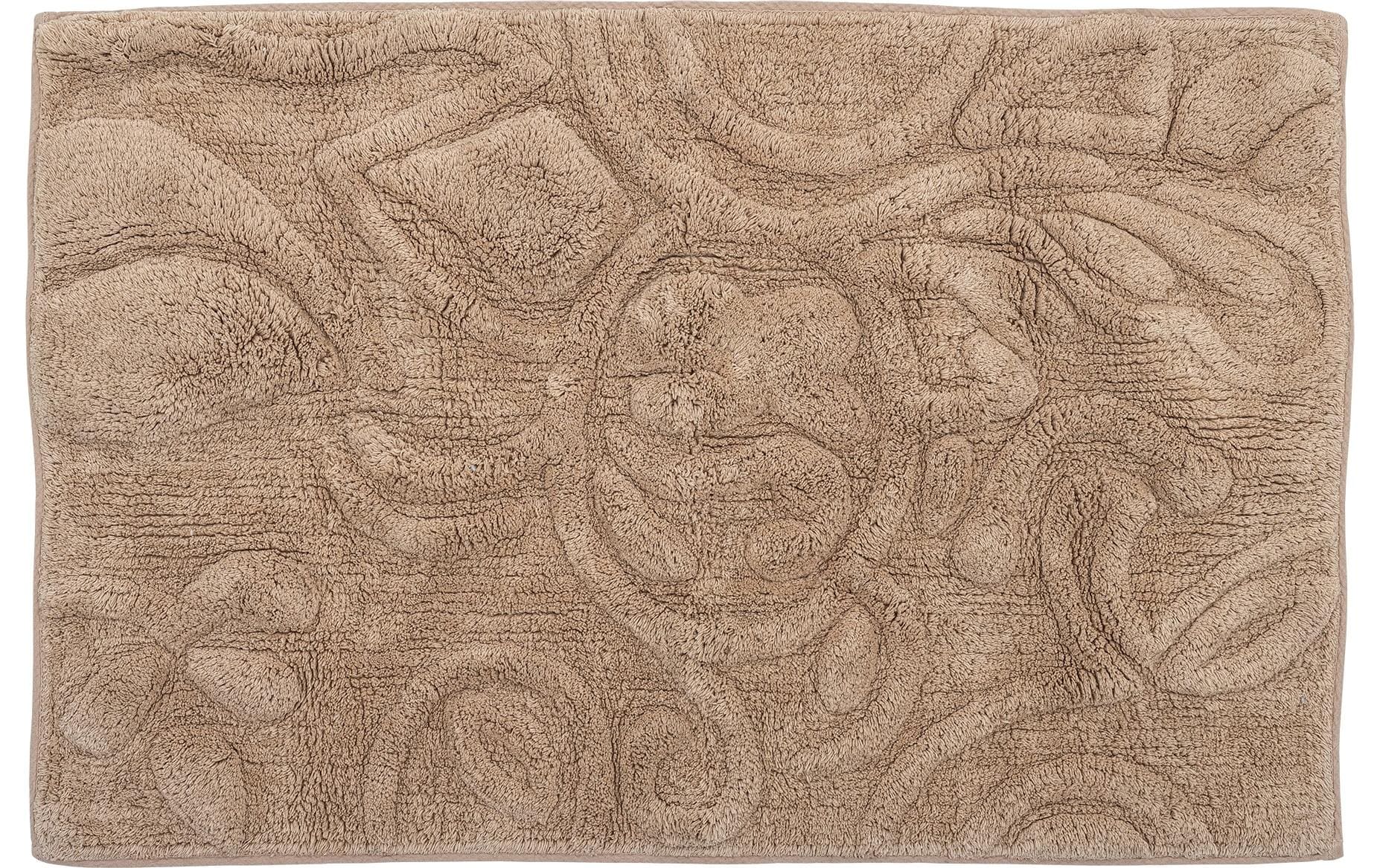 Badteppich Sestu 50 x 75 cm, BraunBadematte aus Baumwolle