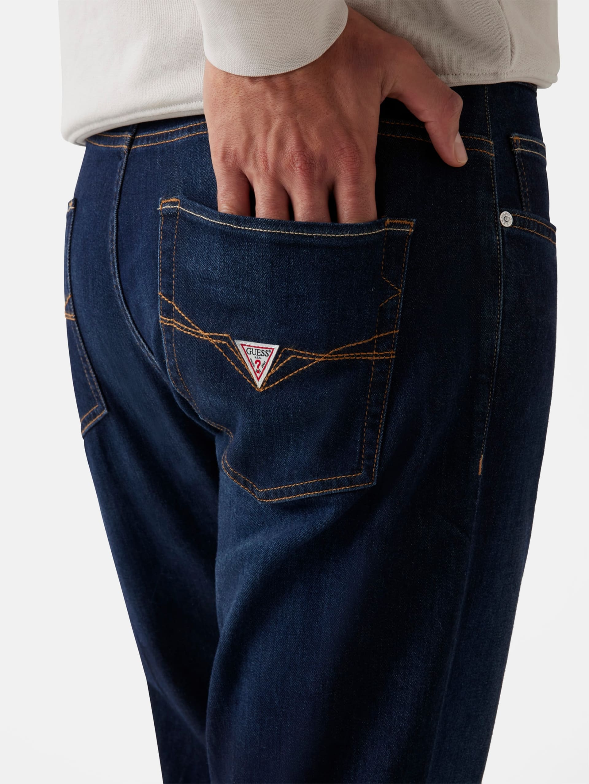 Calça jeans Eco Rodeo em mistura de seda
