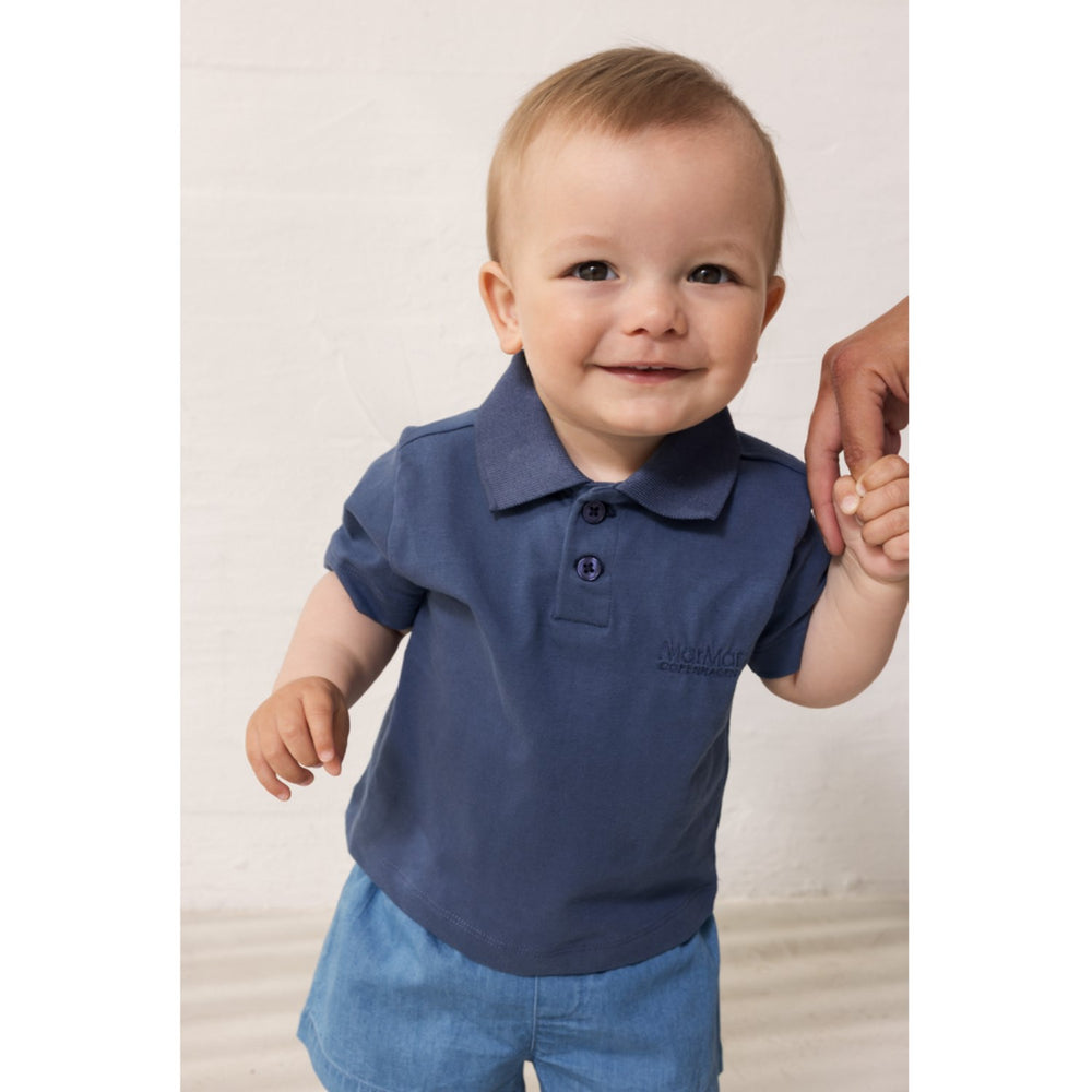 Køb MarMar Cotton Jersey Vintage Blue Tad Polo T-shirt