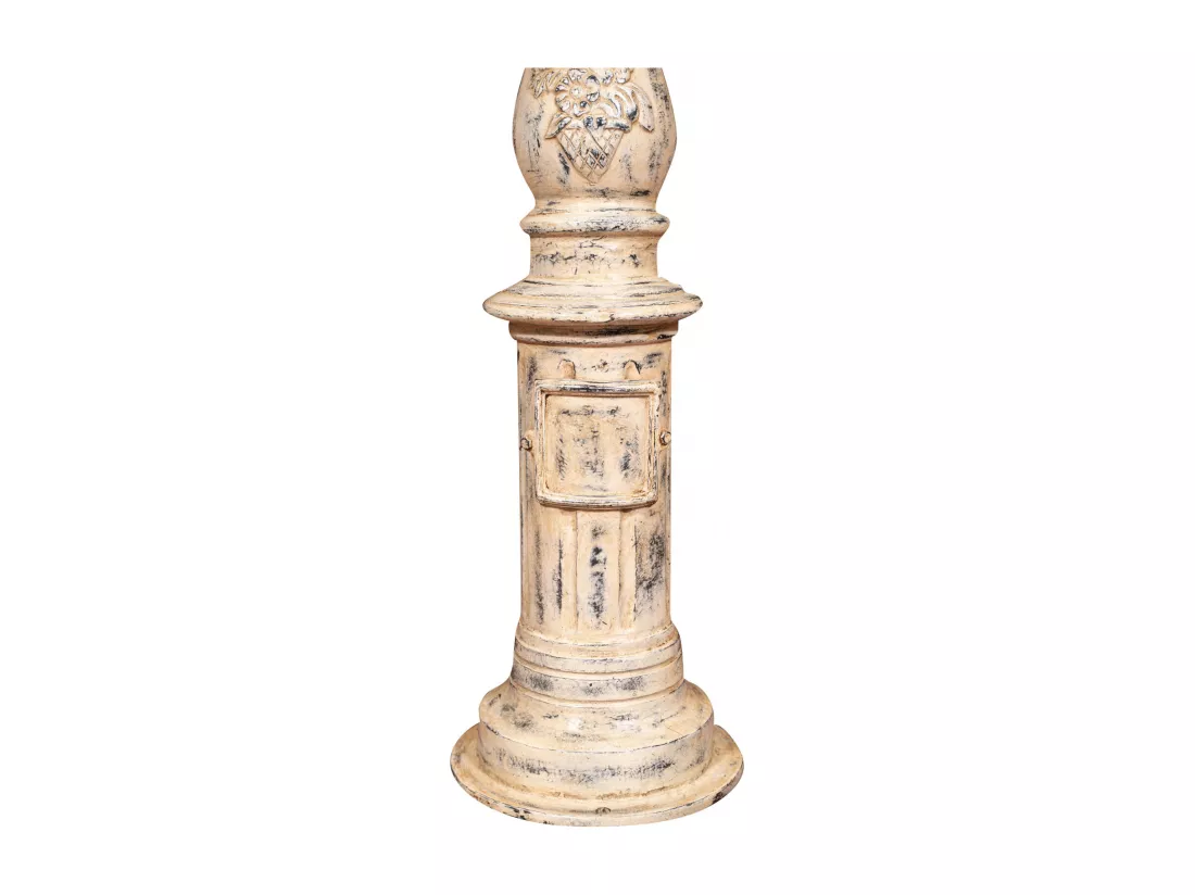 BISCOTTINI Colonne - Colonne en Fonte Finition Antique - Décorative - Jardin - Extérieur - Sculpture -Décoration de Jardin - 30x30x250cm