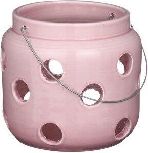Mica Decorations lantaarn Arena roze D 26 H 24 cm