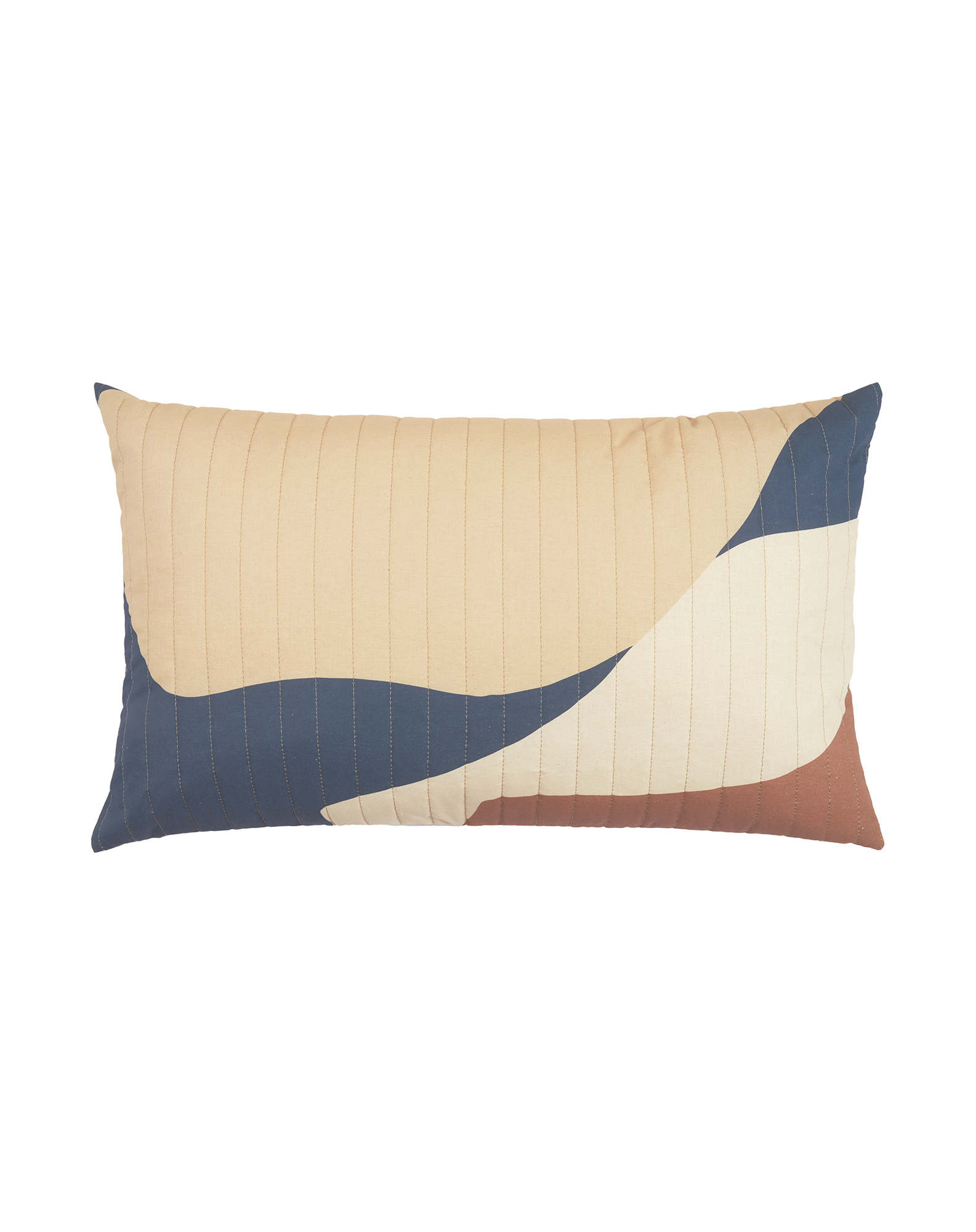 Coussin matelassé landscape | Bleu