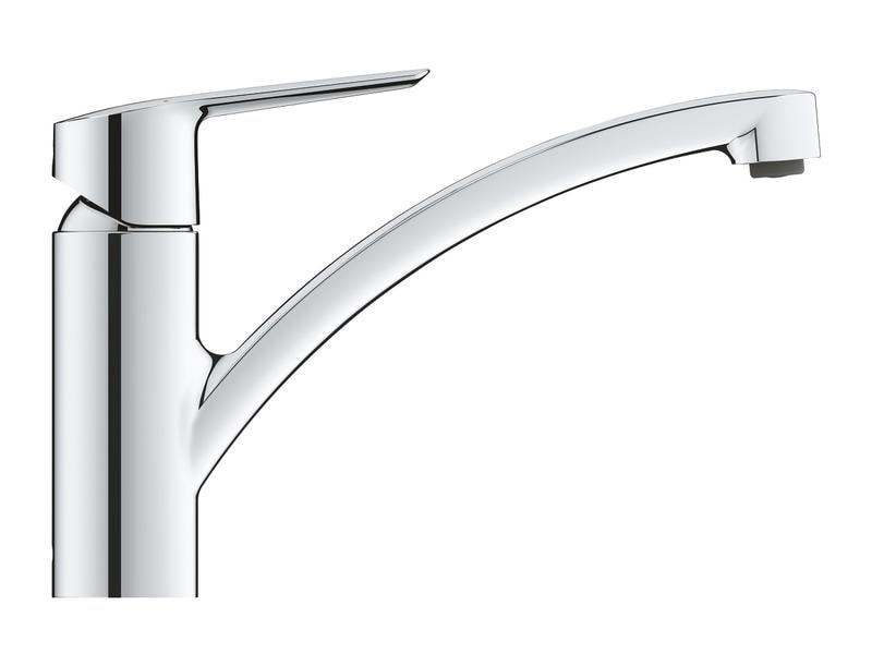 GROHE Küchenarmatur Start 1/2″, Chrom Einhand-Spültischbatterie mit niedrigem Auslauf