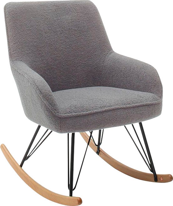 MCA furniture Schaukelstuhl »HOPKINS« () 1 Stk.Kufe: Buche, eichfarben
